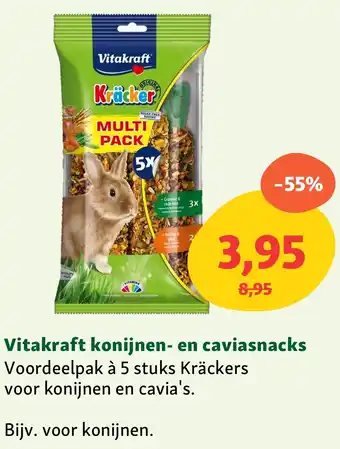 Maxi Zoo Vitakraft konijnen en caviasnacks aanbieding