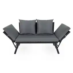 Action 2-in-1 loungebank met rattanlook aanbieding