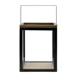 Douglas Rivièra Maison Lantaarn RM Bergamo, T11 - Transparant, Mango Hout, 30.5x31x39 cm aanbieding