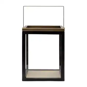Douglas Rivièra Maison Lantaarn RM Bergamo, T11 - Transparant, Mango Hout, 30.5x31x39 cm aanbieding