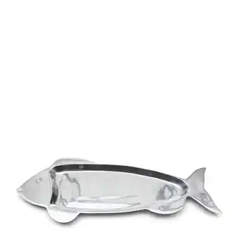 Douglas Rivièra Maison Visvormige serveerschaal in S30 - Zilver van A34 - Aluminium, 65x26 cm aanbieding