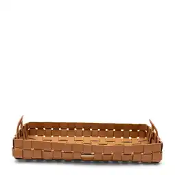Douglas Rivièra Maison Tray Florence in B13 - Bruin van L00 - Leer, 61x43.5 cm aanbieding