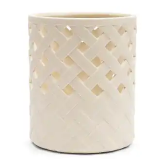 Douglas Rivièra Maison Handgemaakt Windlicht in Off White van Keramiek met een Hoogte van 30 cm aanbieding