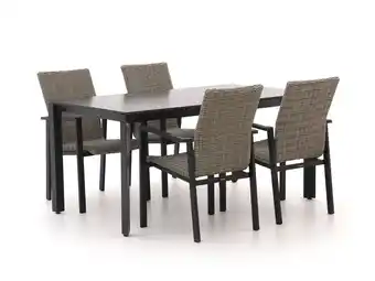 Kees Smit Manifesto Villongo/Sestino 160cm dining tuinset 5-delig stapelbaar aanbieding