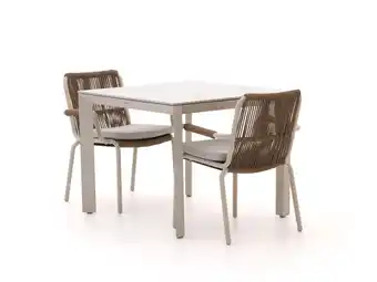 Kees Smit Bellagio Caronia/Sestino 90cm dining tuinset 3-delig stapelbaar aanbieding