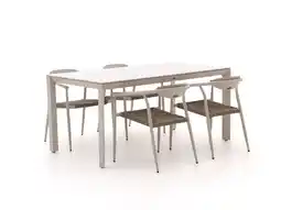 Kees Smit Manifesto Cavone/Sestino 160cm dining tuinset 5-delig stapelbaar aanbieding