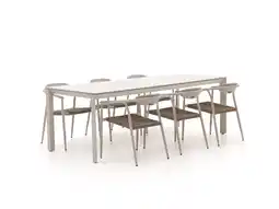 Kees Smit Manifesto Cavone/Sestino 220cm dining tuinset 7-delig stapelbaar aanbieding