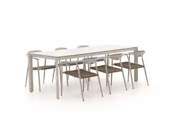 Kees Smit Manifesto Cavone/Sestino 220cm dining tuinset 7-delig stapelbaar aanbieding