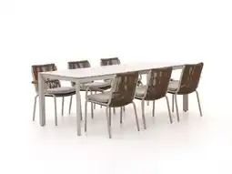 Kees Smit Bellagio Caronia/Sestino 220cm dining tuinset 7-delig stapelbaar aanbieding