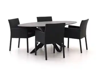 Kees Smit Manifesto Arzana/Furato ellips 200cm dining tuinset 5-delig aanbieding