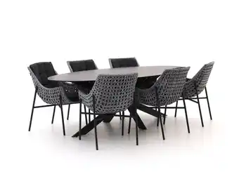Kees Smit Manifesto Novara/Furato ellips 240cm dining tuinset 7-delig aanbieding