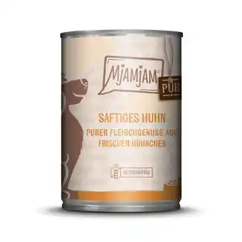 Zooplus 12 x 400 g MjAMjAM puur vleesgenot sappige kip puur hondenvoer nat aanbieding