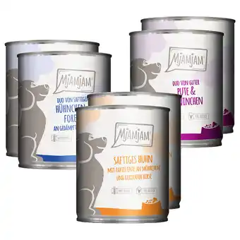 Zooplus Voordeelpakket MjAMjAM Adult Hond 12 x 800 g - Mixpaket I (3 Soorten) aanbieding