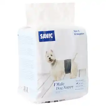 Zooplus Savic luiers voor mannen maat. S: 26-40cm, 12 stuks hond aanbieding