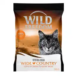 Zooplus Wild Freedom Adult Sterilised Wide Country met Gevogelte Kattenvoer - 150 g aanbieding