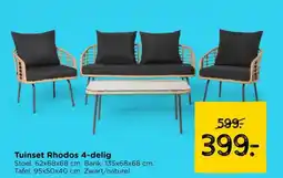 Xenos Tuinset Rhodos 4-delig aanbieding