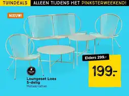 Xenos Loungeset Loes 5 delig aanbieding