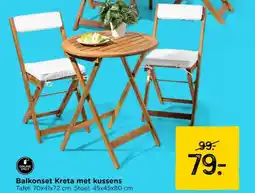 Xenos Balkonset Kreta met kussens aanbieding