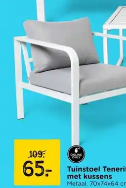 Xenos Tuinstoel Tenerife met kussens aanbieding