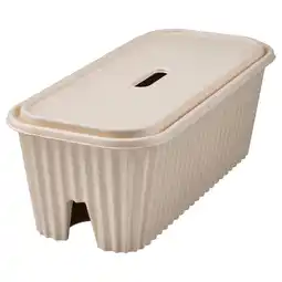 IKEA HÖnsnÄt Bak voor kabelmanagement, naturel, 38x18x14 cm aanbieding