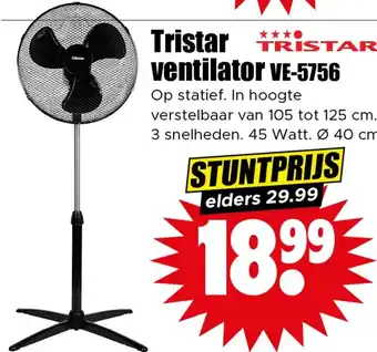 Dirk Tristar ventilator VE-5756 aanbieding