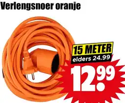 Dirk Verlengsnoer oranje aanbieding