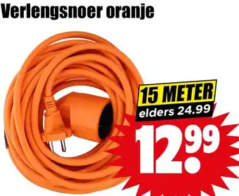Dirk Verlengsnoer oranje aanbieding