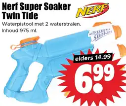 Dirk Nerf Super Soaker Twin Tide aanbieding
