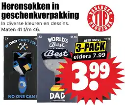 Dirk Herensokken in geschenkverpakking aanbieding