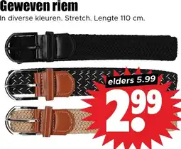 Dirk Geweven riem aanbieding