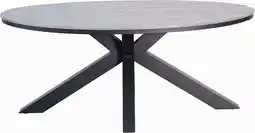 Intratuin Tierra Outdoor 6-zits eettafel Flores antraciet D 200 H 110 cm aanbieding