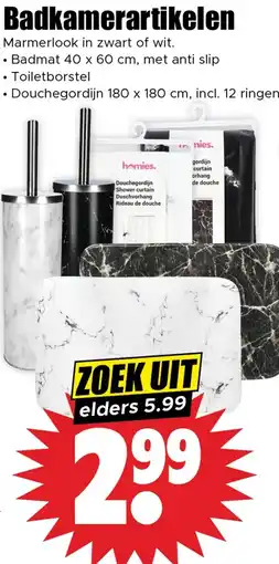 Dirk Badkamerartikelen aanbieding