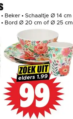 Dirk Melamine servies aanbieding