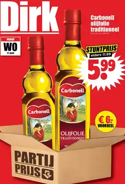 Dirk Carbonell olijfolie traditioneel aanbieding