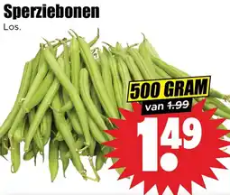 Dirk Sperziebonen aanbieding