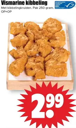 Dirk Vismarine kibbeling aanbieding