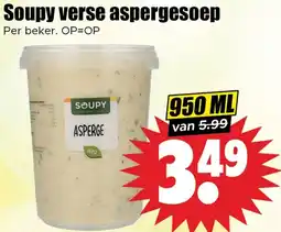 Dirk Soupy verse aspergesoep aanbieding