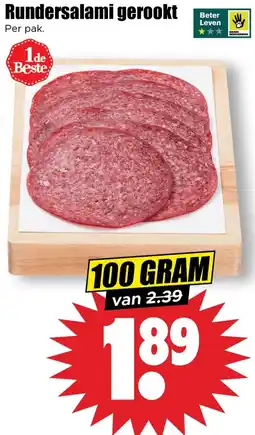 Dirk Rundersalami gerookt aanbieding