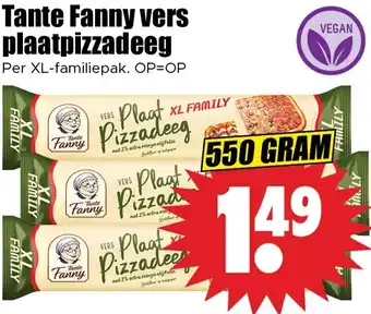 Dirk Tante Fanny vers plaatpizzadeeg aanbieding