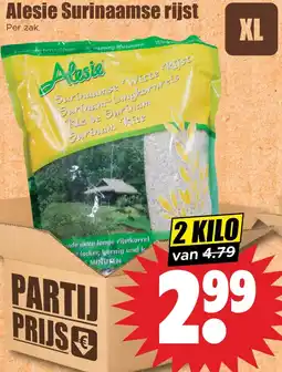 Dirk Alesie Surinaamse rijst aanbieding