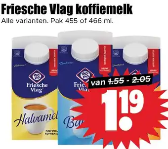 Dirk Friesche Vlag koffiemelk aanbieding