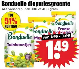 Dirk Bonduelle diepvriesgroente aanbieding