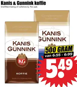 Dirk Kanis & Gunnink koffie aanbieding