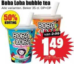 Dirk Boba Loba bubble tea aanbieding