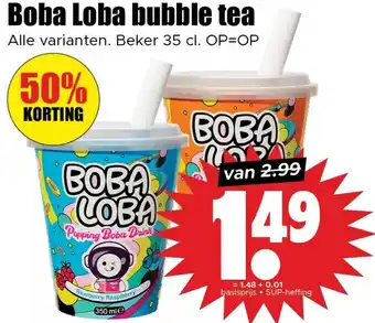 Dirk Boba Loba bubble tea aanbieding