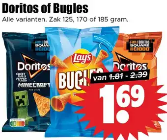 Dirk Doritos of Bugles aanbieding
