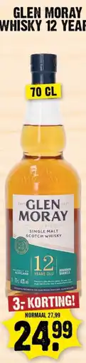 Dirk Glen Moray Whisky 12 years aanbieding