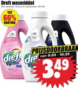 Dirk Dreft wasmiddel aanbieding