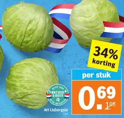 Albert Heijn AH IJsbergsla aanbieding