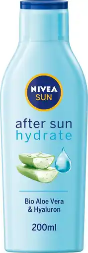 Bol.com NIVEA SUN Hydraterende & Kalmerende Aftersun Lotion - Met hyaluronzuur en aloë vera - 200 ml aanbieding